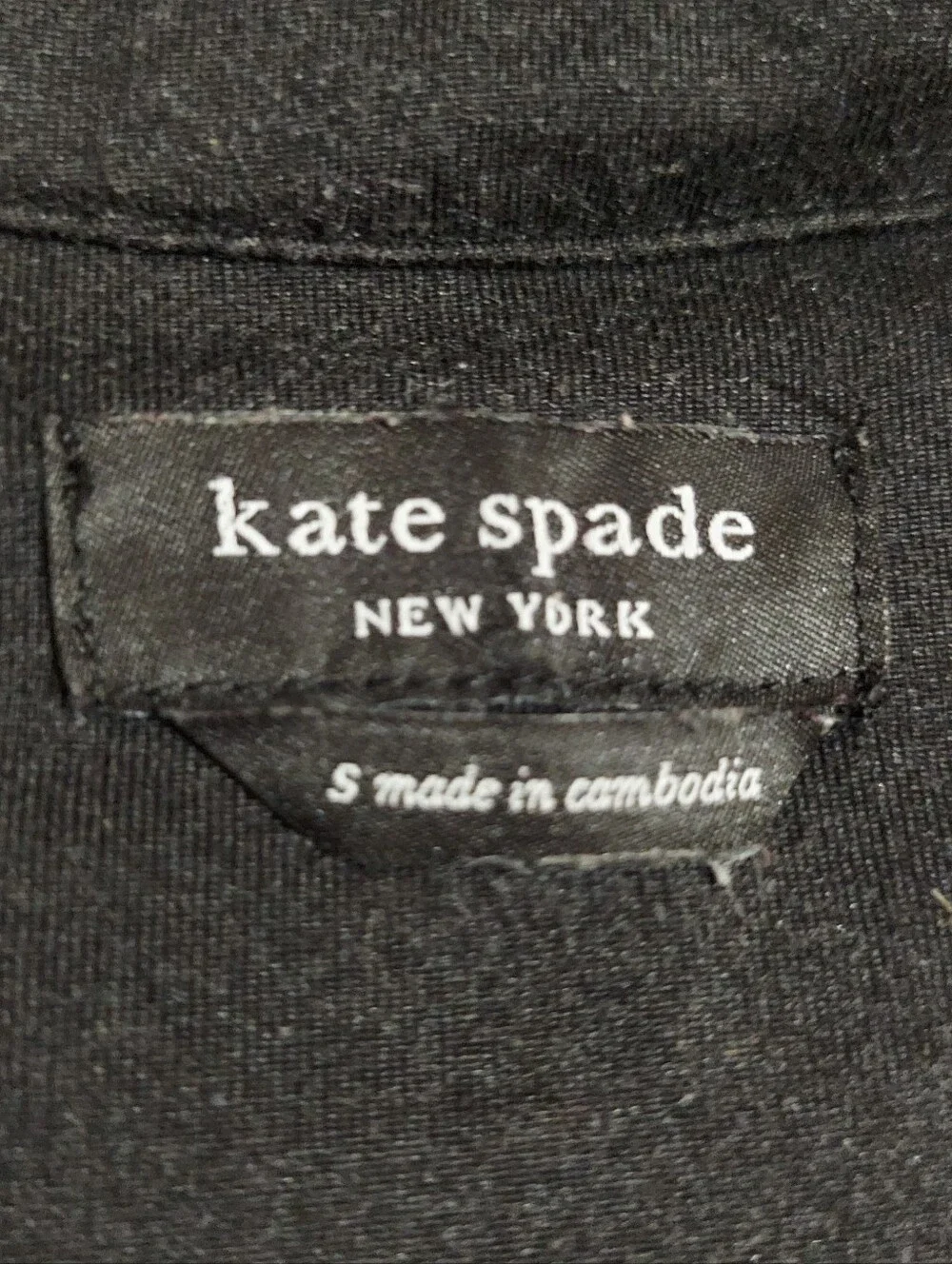 Kate Spade Bow Print Button Down Long Sleeve Pajama Top